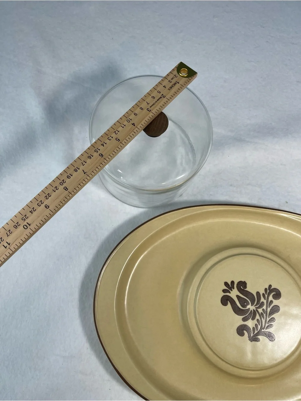 VINTAGE PFALTZGRAFF USA CHEESE ’N CRACKER TRAY #803 WITH ORIGINAL GLASS DOME